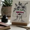 "Wounds to Sprouts" Iranian Women Solidarity Card (A5)
