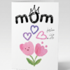 Mom Crown & Hearts Floral Greeting Card