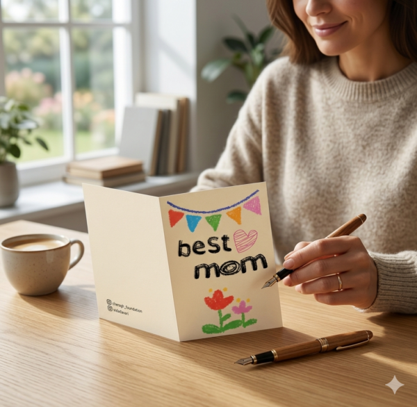 Best Mom Colorful Greeting Card