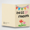 Best Mom Colorful Greeting Card