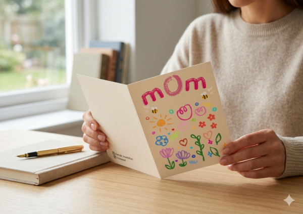 2 Mom Doodle Garden Greeting Card