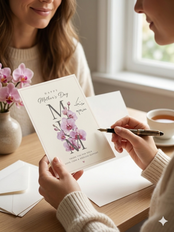 Elegant Orchid Mother’s Day Greeting Card