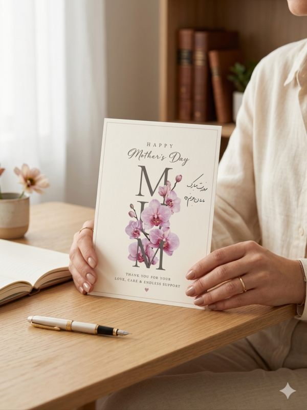 Elegant Orchid Mother’s Day Greeting Card