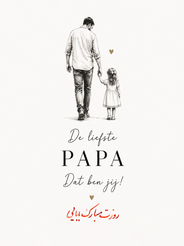 De Liefste Papa- Father's Day Greeting Card