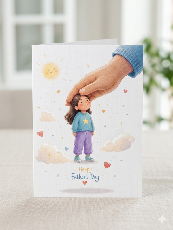 Happy Father's Day-Illustrated Greeting Card