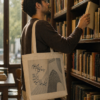 Architectural Calligraphy Art Tote Bag (Tehran Bag)
