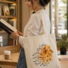 Lion Calligraphy Art Tote Bag
