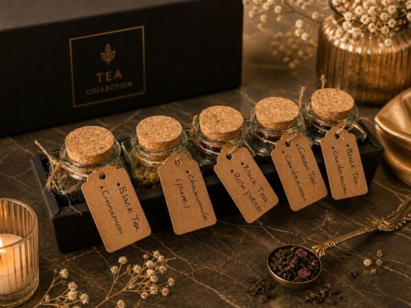 Persian Tea Gift Set — 4 Flavours with Tea Infuser