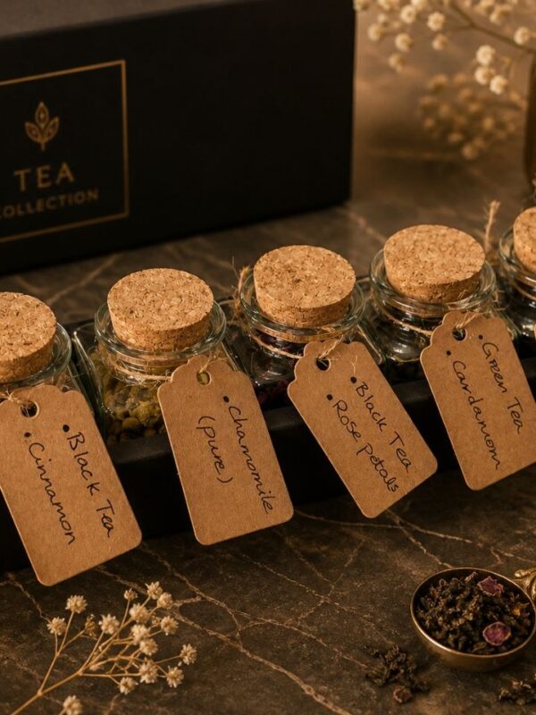 Persian Tea Gift Set — 4 Flavours with Tea Infuser