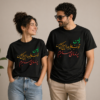 Persian Calligraphy Unisex T-Shirt Persian "Vatan" Calligraphy Color Accent Unisex T-Shirt