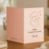 Mama Love Minimal Line Art Greeting Card