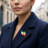 Iran Map Lapel Pin