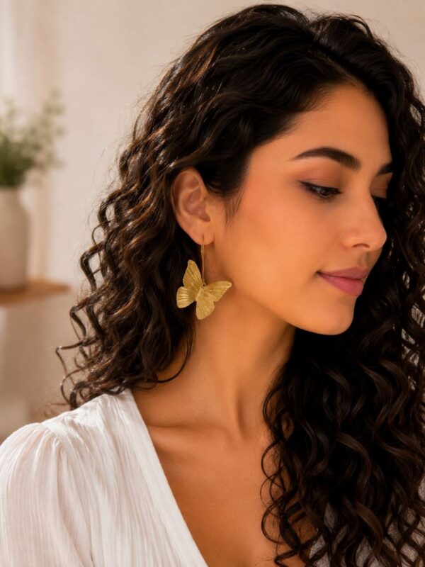photo_2026-06-12_11-52-22 Textured Gold Butterfly Dangle Earring