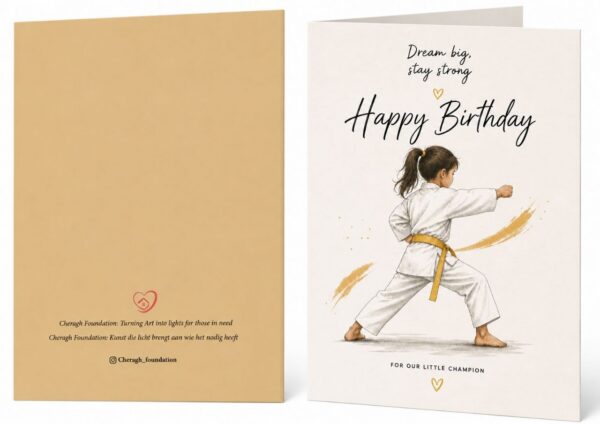 Judo Birthday Card – Little Champion (A6)