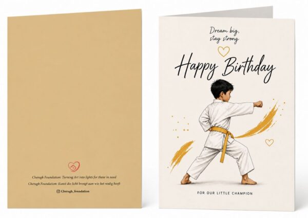 Judo Birthday Card – Little Champion (A6)