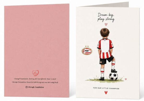 Football Birthday Card – Little Champion (A6)