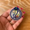 Handmade Brooch – Blue Garden