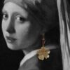 Handmade Copper Earrings – Golden Blossom